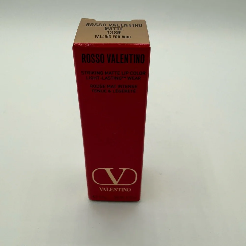 NEW - Rosso Valentino Matte Lip Color in 123R FALLING FOR NUDE